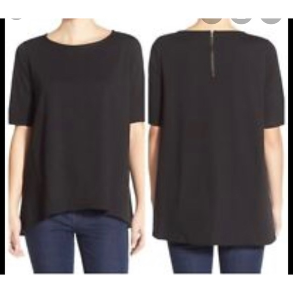 Madewell black back zip swing tee - Picture 2 of 4